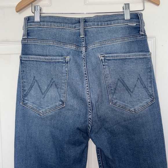 MOTHER High Waisted Rider Ankle Fray Party Like a Pirate Jeans - Picture 8 of 13